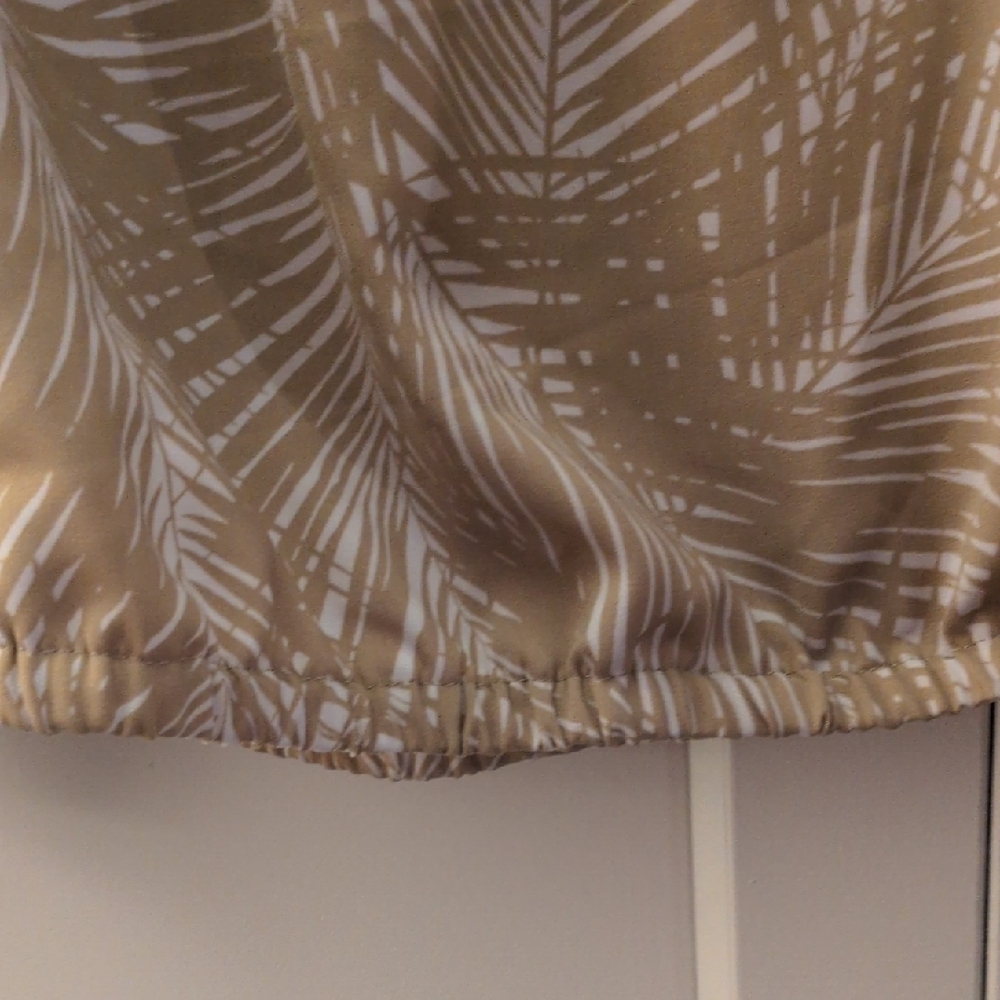 Michael Kors Beige and White Off-Shoulder Ruffle Blouse (New) - Picture 5 of 7